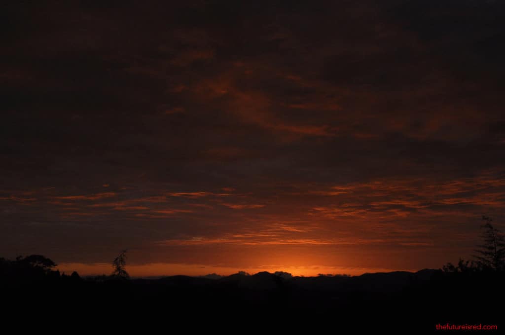 Sunrise in October, Salta, Argentina. 