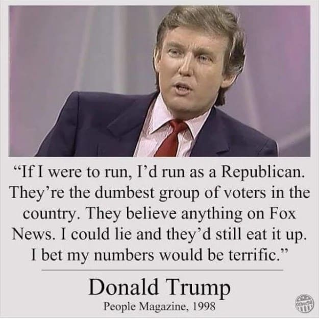 Trump false quote from one of many bad sources